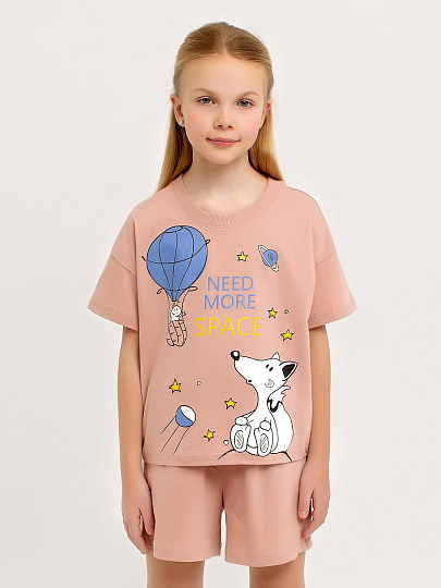 Костюм "Комиксы" Пудровый арт. дк287пд